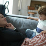 Famille monoparentale, une maman et son fils